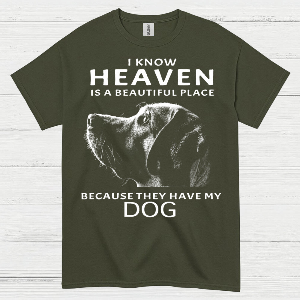 I Know Heaven Is A Beautiful Place Because They Have My Dog T Shirt