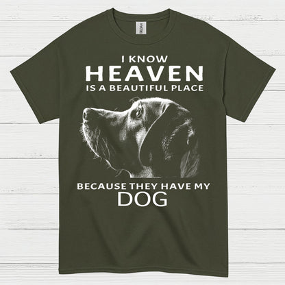 I Know Heaven Is A Beautiful Place Because They Have My Dog T Shirt