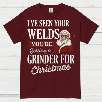 Grinder For Christmas Welding T Shirt