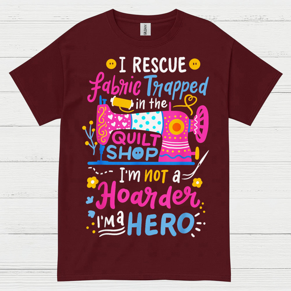 Fabric Rescue Quilting Humor T Shirt