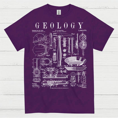 Geology Blueprint Diagram T Shirt
