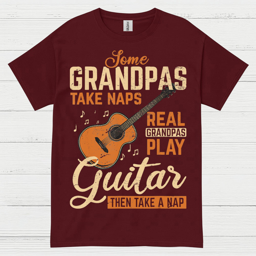 Real Grandpas Rock Guitar T Shirt