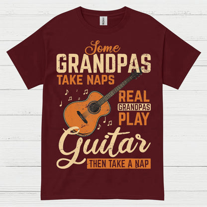 Real Grandpas Rock Guitar T Shirt