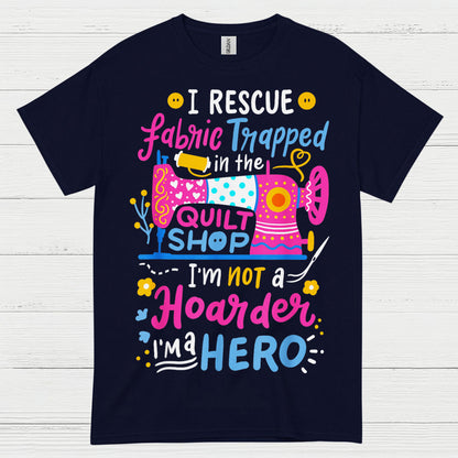 Fabric Rescue Quilting Humor T Shirt