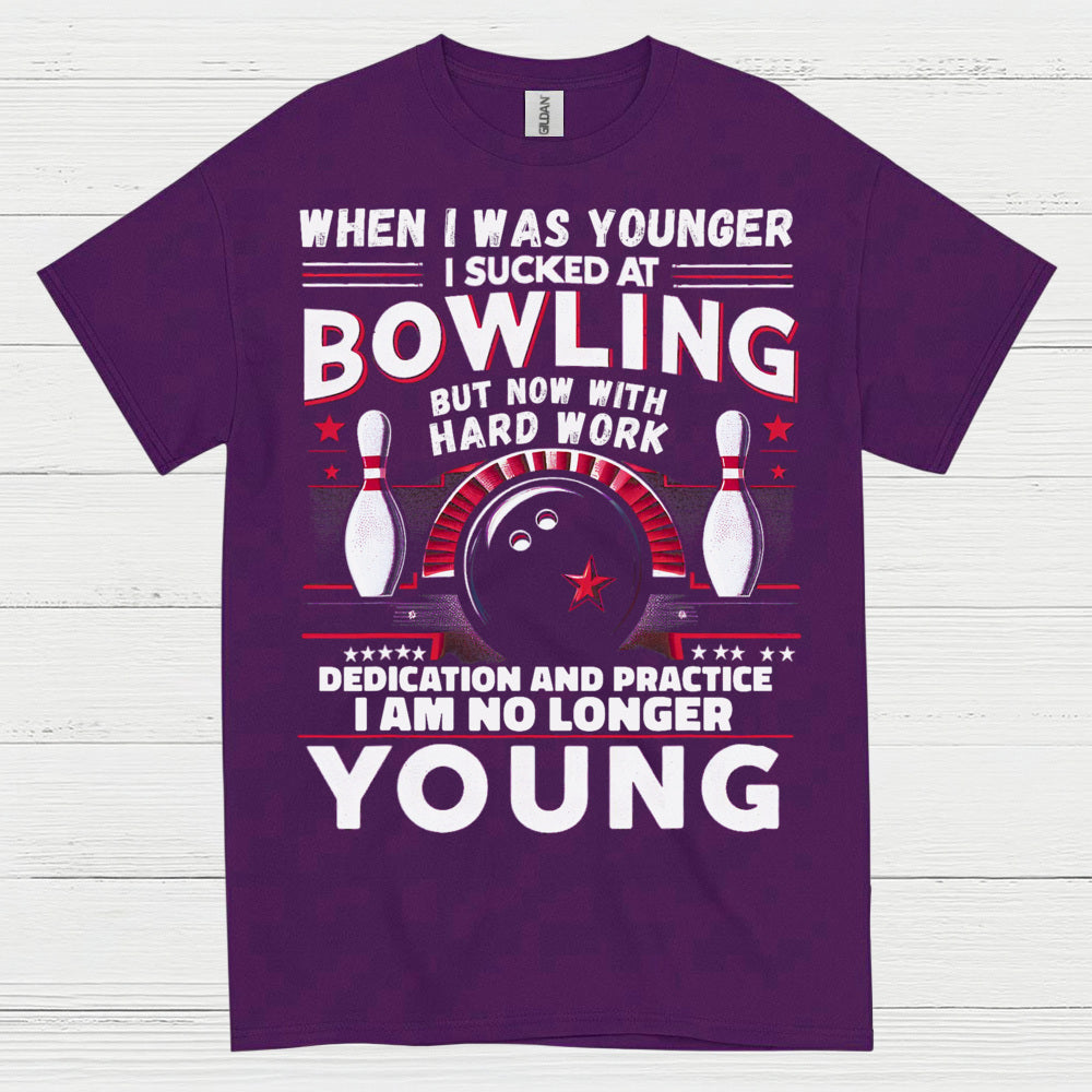 Bowling No Longer Young Funny T Shirt