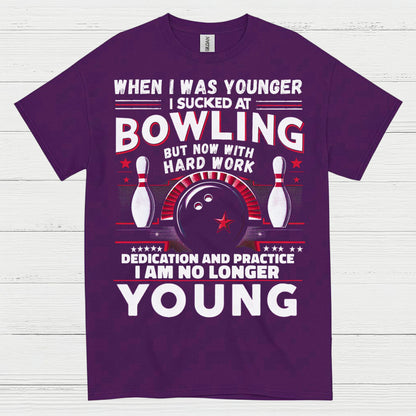 Bowling No Longer Young Funny T Shirt