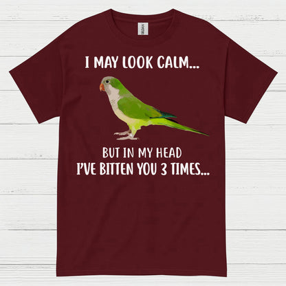 Funny Calm But Dangerous Parrot T Shirt