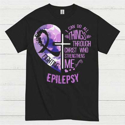 Faith Strength Epilepsy Warrior T Shirt