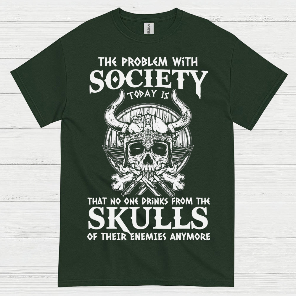 Skulls of Their Enemies Viking T Shirt