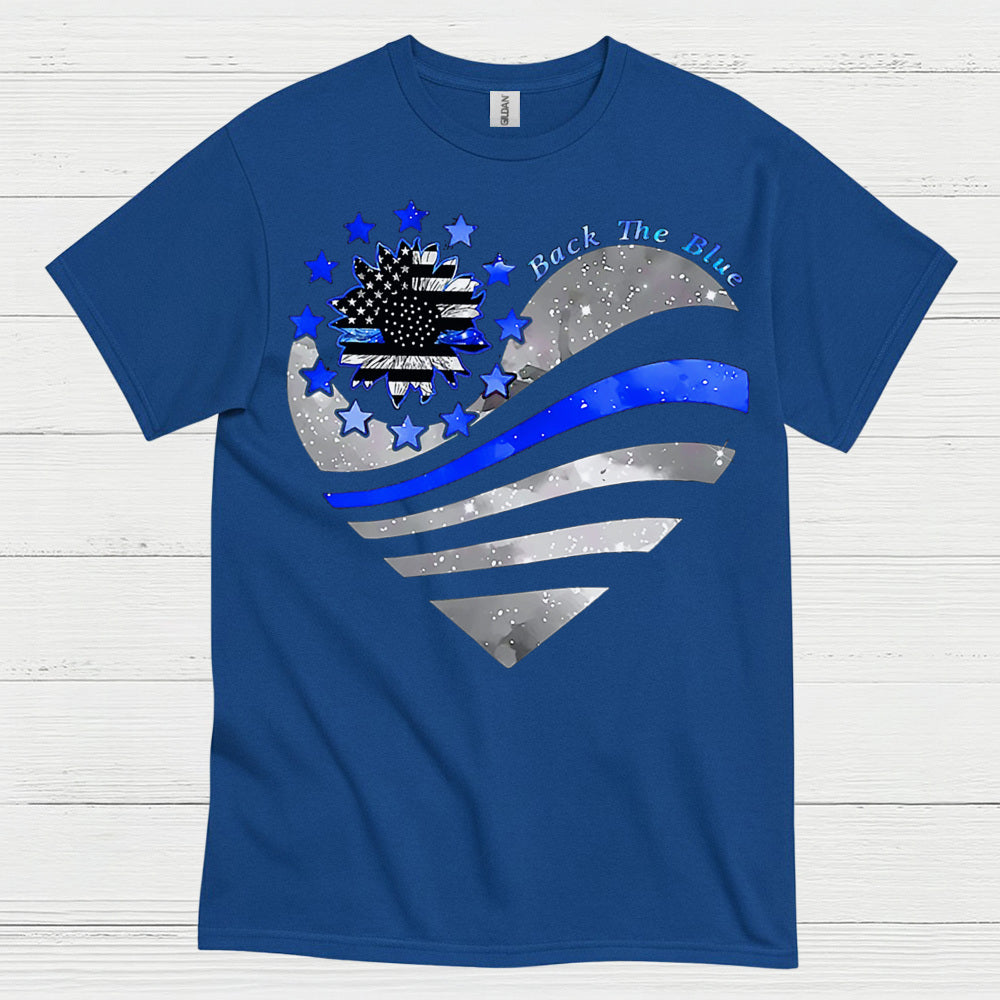 Back The Blue Thin Blue Line T Shirt