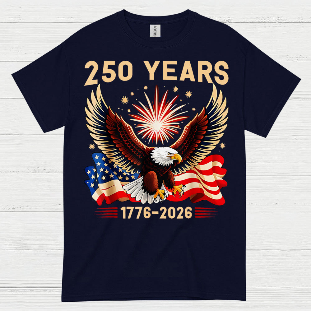 250 Years American Independence Eagle Celebration T Shirt