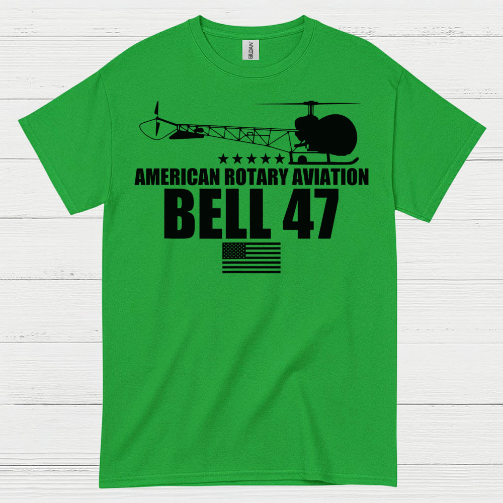 Bell 47 American Rotary Aviation T Shirt