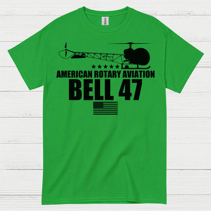 Bell 47 American Rotary Aviation T Shirt