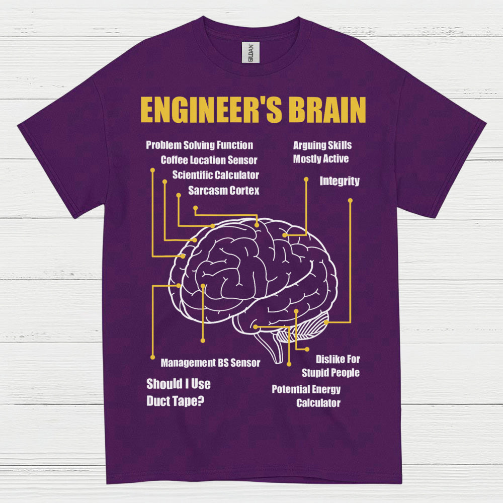 Engineer's Brain Diagram T Shirt