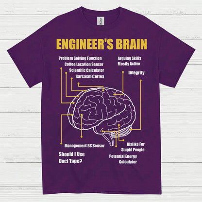 Engineer's Brain Diagram T Shirt