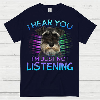 Funny Schnauzer Not Listening Dog Lover T Shirt