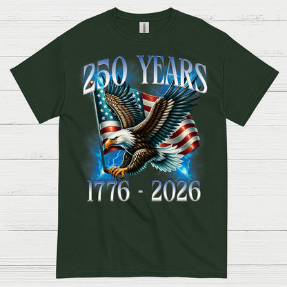 250 Years American Eagle Patriotic Anniversary T Shirt