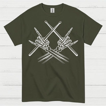 Skeleton Drummer T Shirt