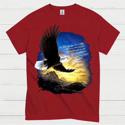 They That Wait Upon The Lord Eagle Faith T Shirt