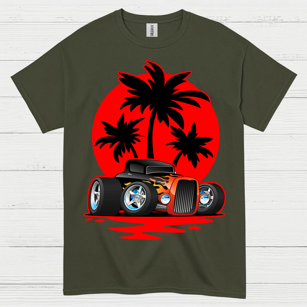 Sunset Hot Rod T Shirt