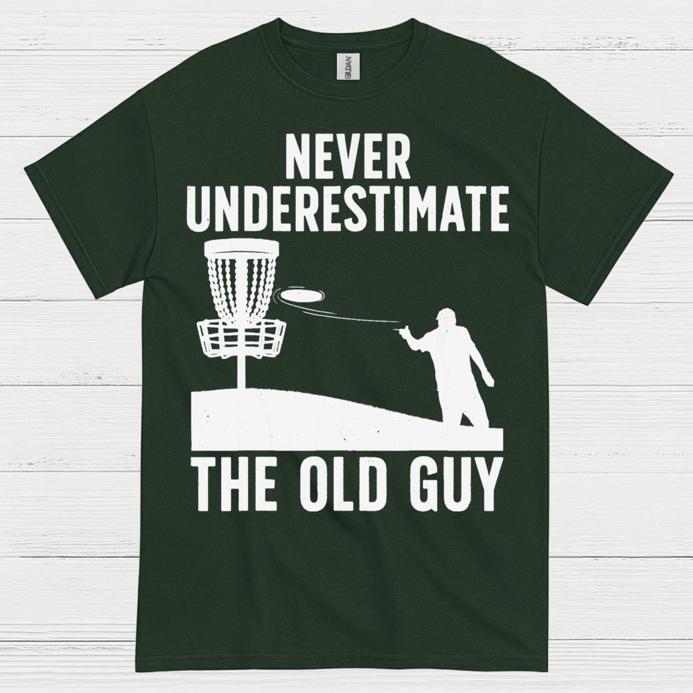 Experience Wins Never Underestimate The Old Guy Disc Golf T Shirt