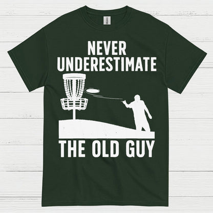 Experience Wins Never Underestimate The Old Guy Disc Golf T Shirt