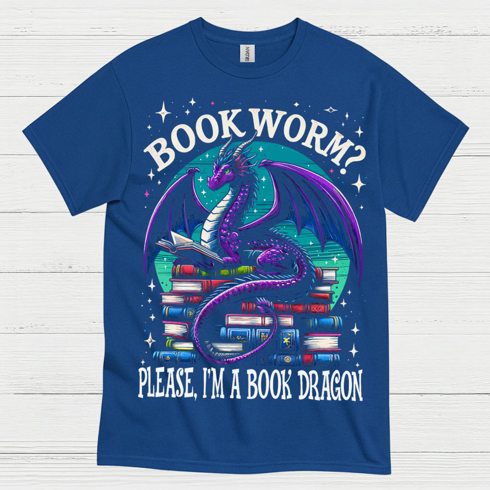 Book Dragon Not Bookworm T Shirt