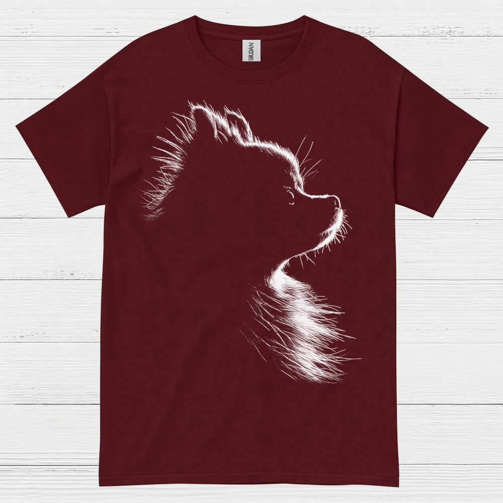Dog Silhouette Minimal Portrait Graphic Design T Shirt