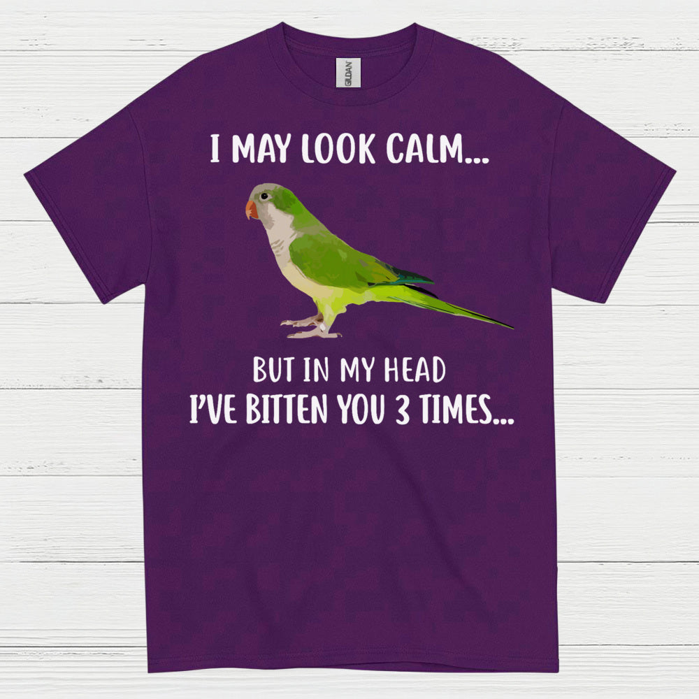 Funny Calm But Dangerous Parrot T Shirt