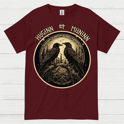 Huginn And Muninn Raven T Shirt
