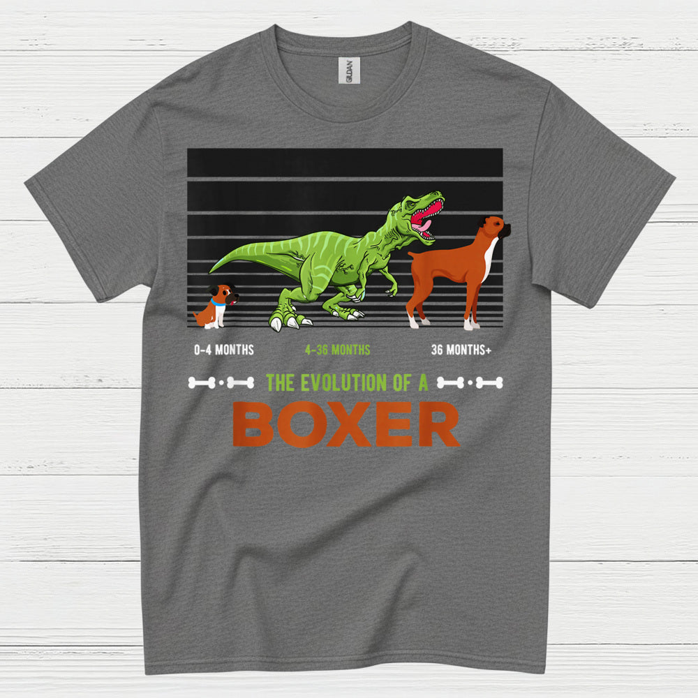 Funny Boxer Evolution Graphic T Shirt