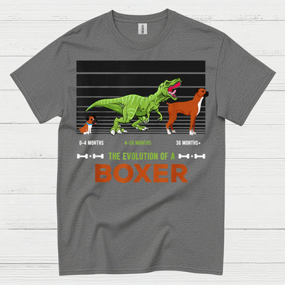 Funny Boxer Evolution Graphic T Shirt