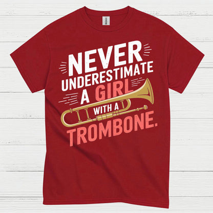 Trombone Girl Power Funny T Shirt