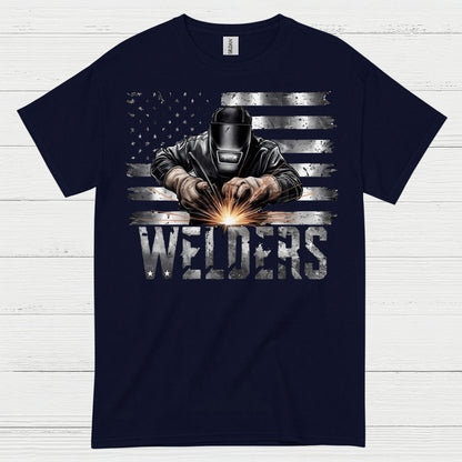 American Flag Welders T Shirt