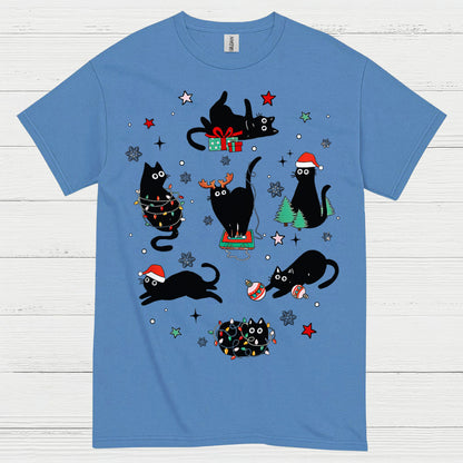 Christmas Cats Holiday T Shirt