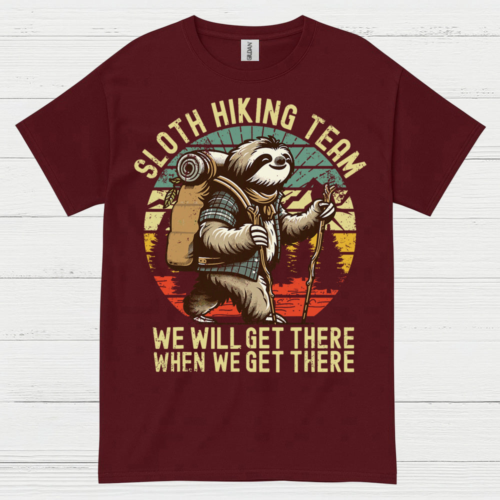 Sloth Hiking Team Adventure Sloth T Shirt
