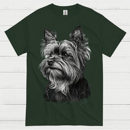 Realistic Yorkie Portrait Dog Lover T Shirt