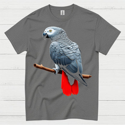 African Grey Parrot Graphic T Shirt