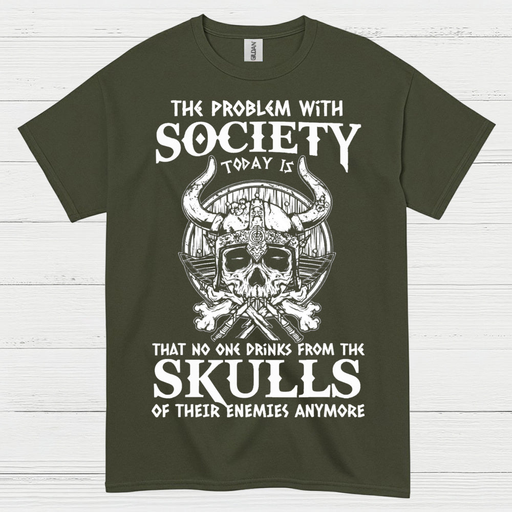 Skulls of Their Enemies Viking T Shirt