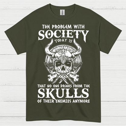 Skulls of Their Enemies Viking T Shirt