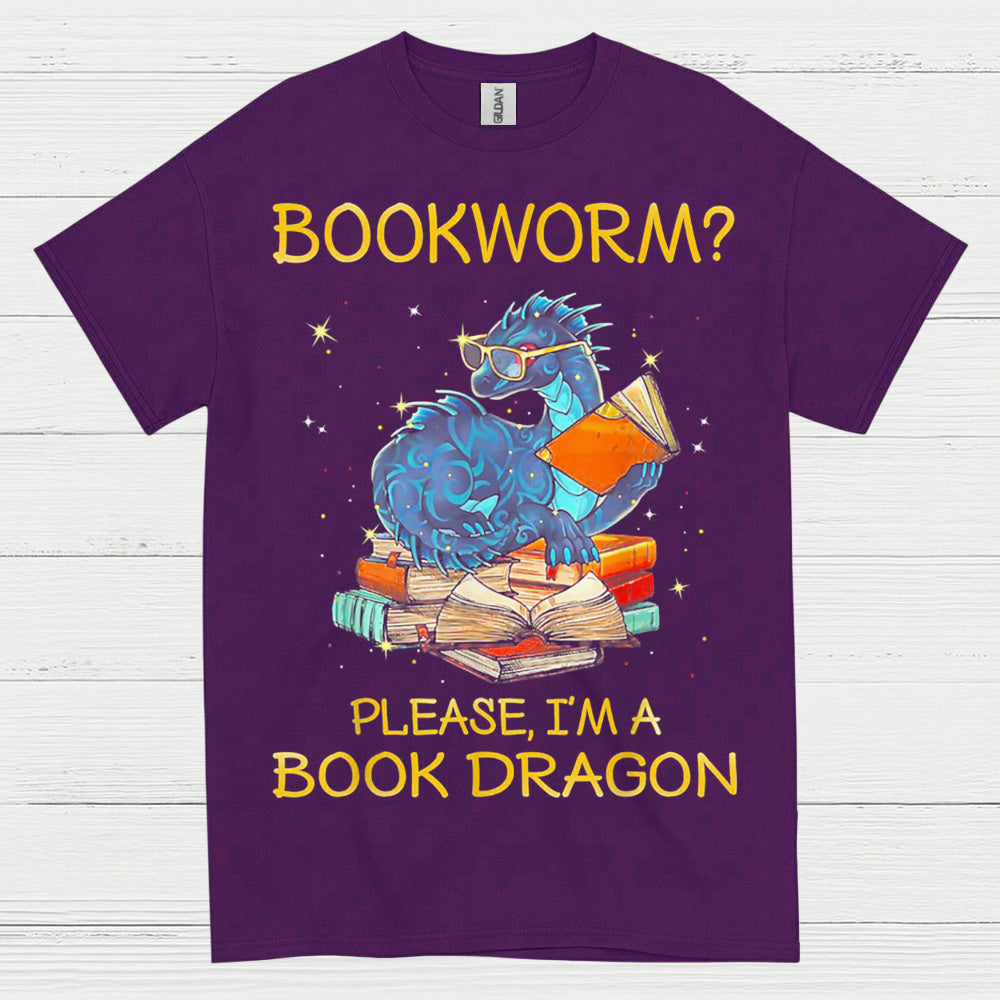 Not a Bookworm Dragon T Shirt