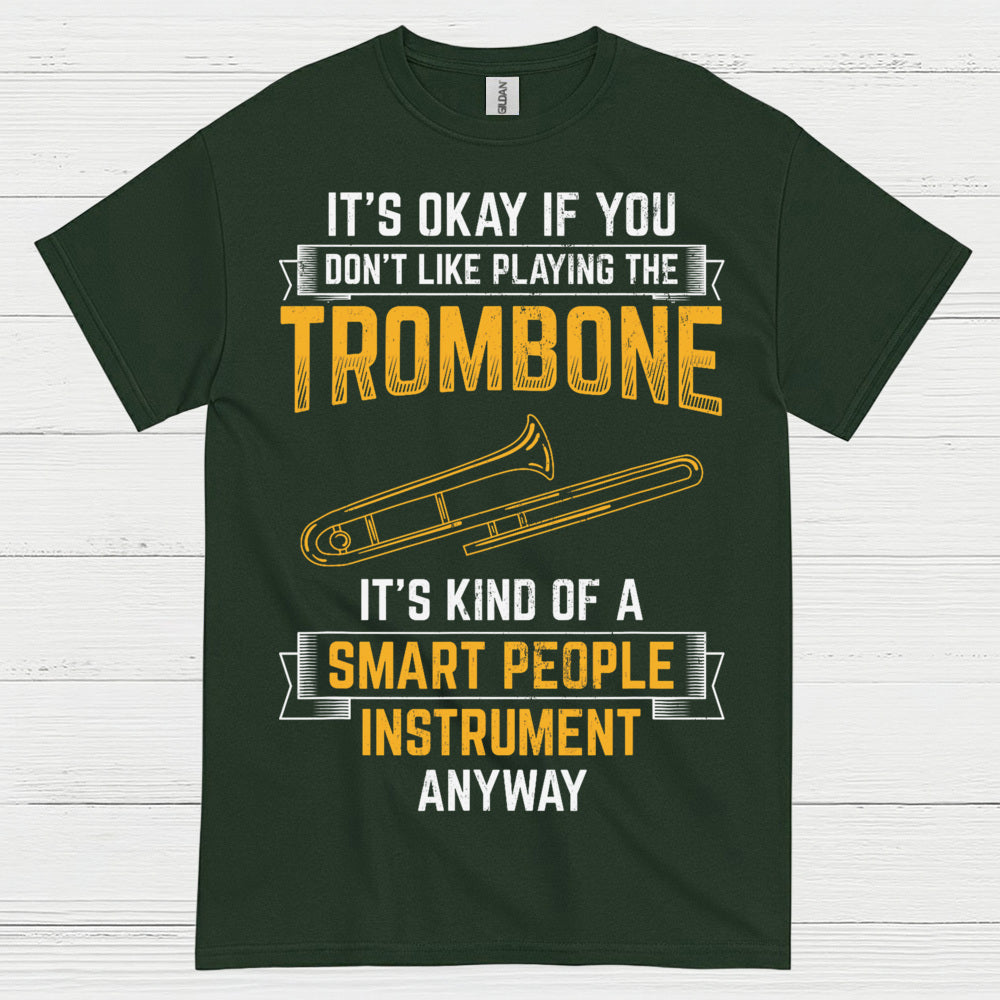 Smart Trombone Instrument Funny T Shirt