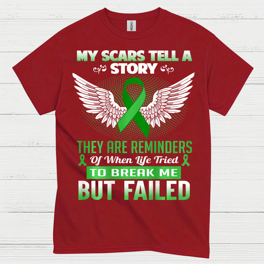 My Scars Tell A Story Strength Awareness T Shirt