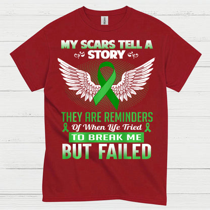 My Scars Tell A Story Strength Awareness T Shirt