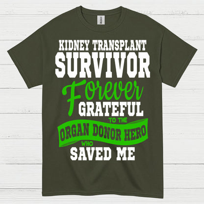Kidney Transplant Survivor Grateful Hero T Shirt