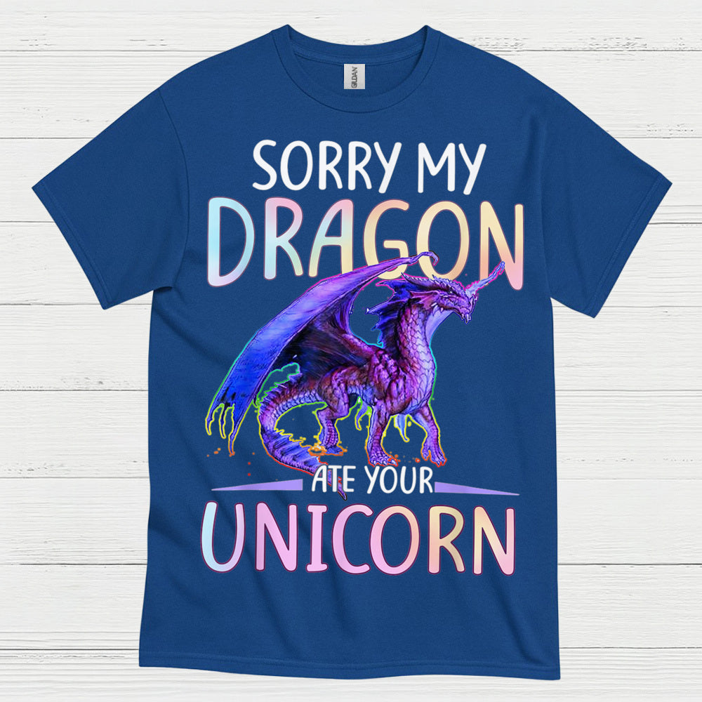 Funny Dragon And Unicorn T Shirt