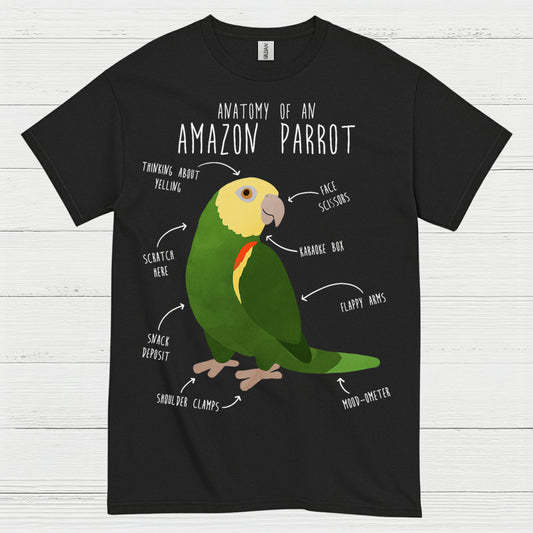 Anatomy Of An Amazon Parrot T Shirt