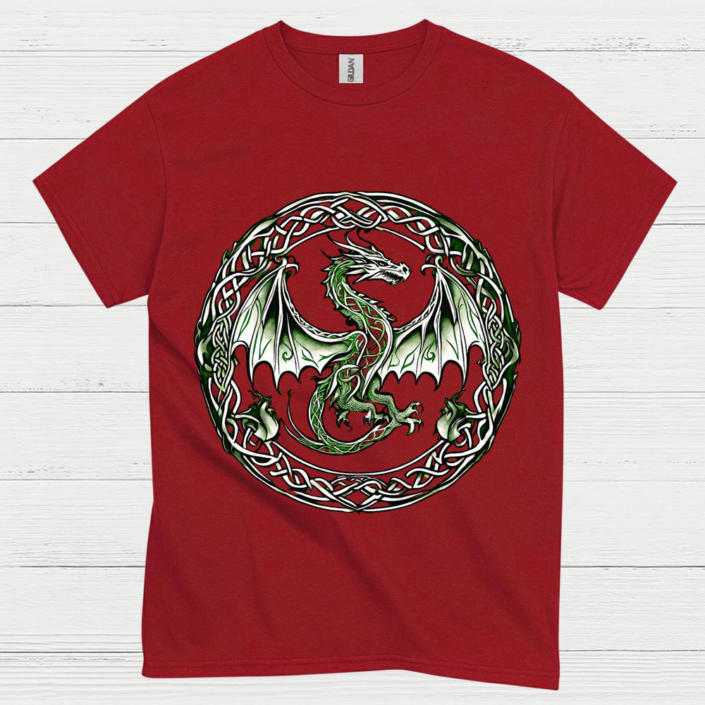 Celtic Green Dragon T Shirt
