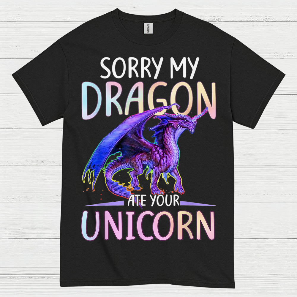 Funny Dragon And Unicorn T Shirt