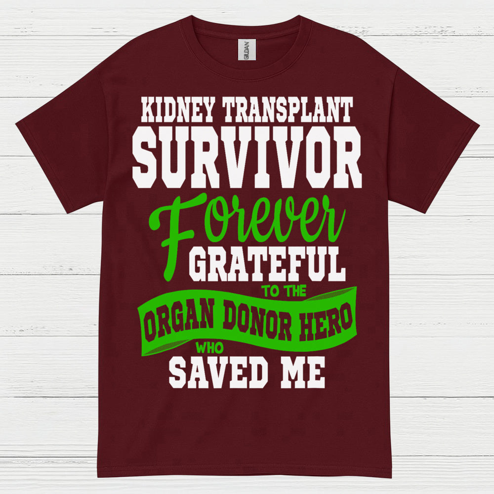 Kidney Transplant Survivor Grateful Hero T Shirt